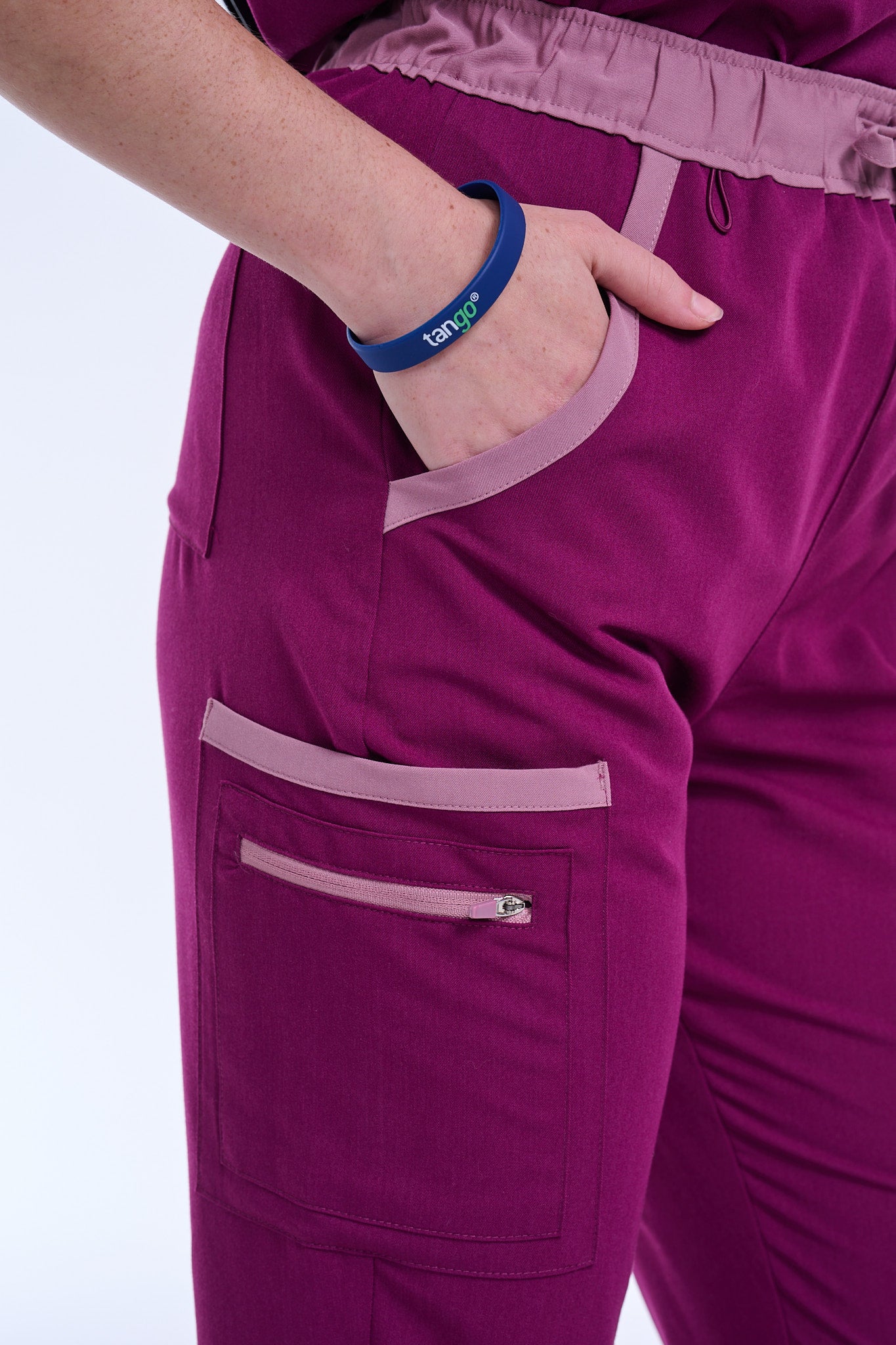 Women's Raspberry Pink / Mauve Straight Scrub Pants