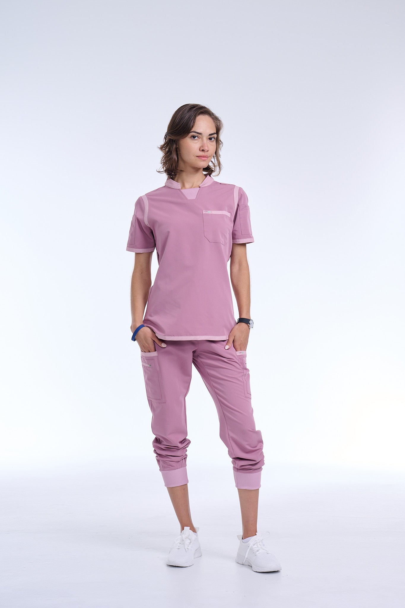 Women's Rose Pink / Mauve Jogger Scrub Pants