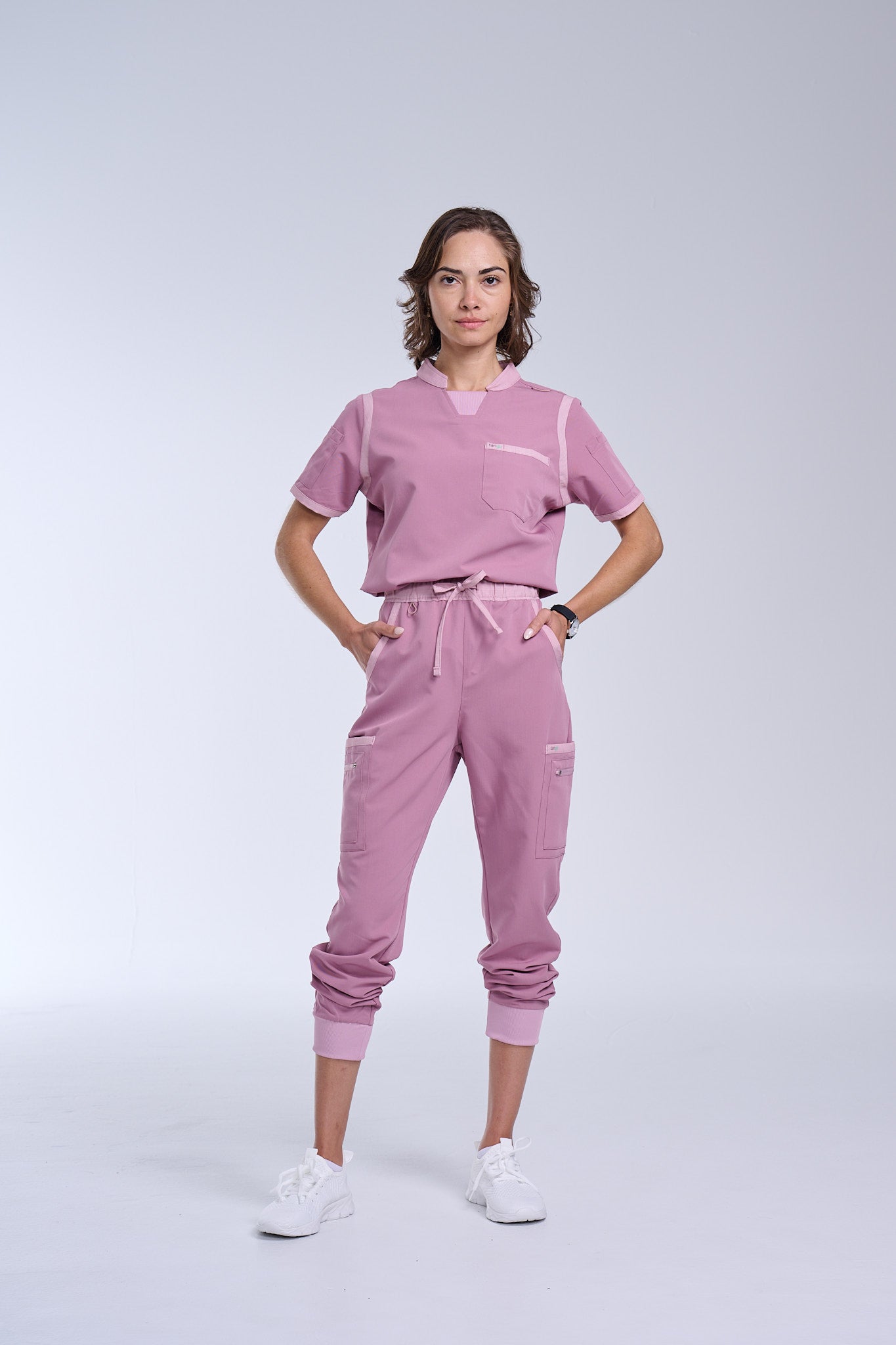 Women's Rose Pink / Mauve Jogger Scrub Pants