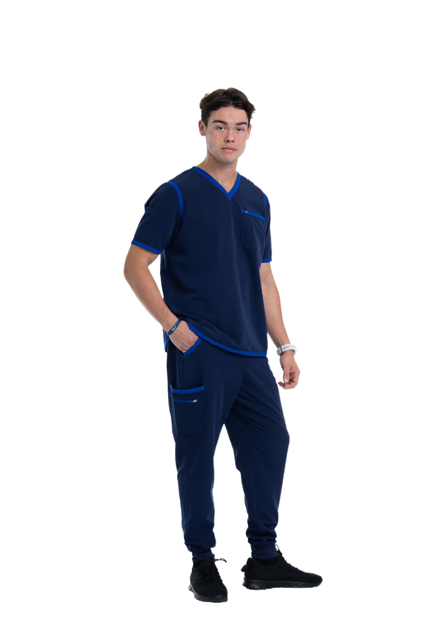 Men's Navy / Royal Blue Jogger Scrub Pants