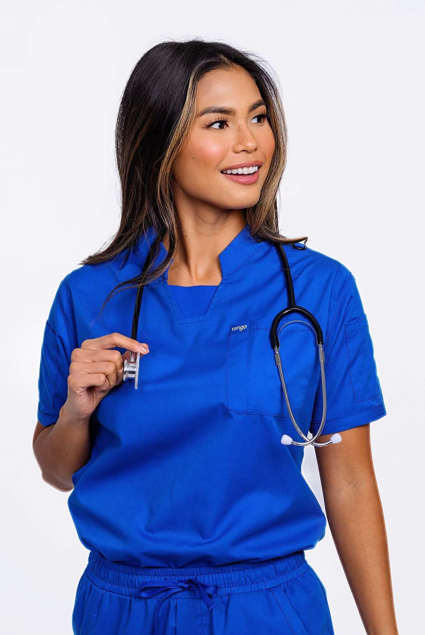 Royal Blue Scrub Top