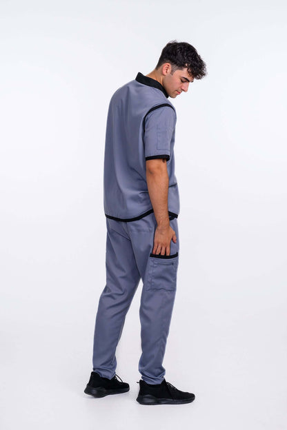 SilverBlack Scrub Pants