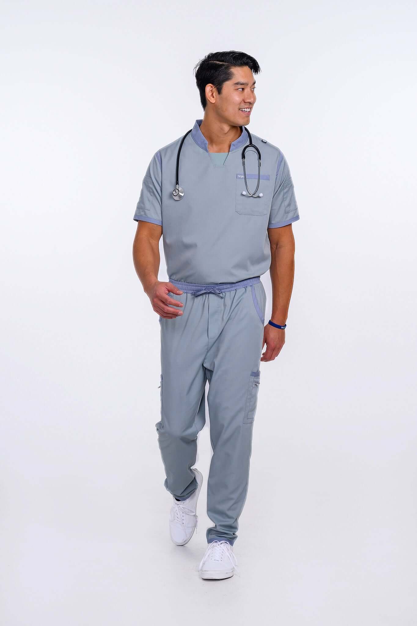 Sea GreenStone Scrub Top