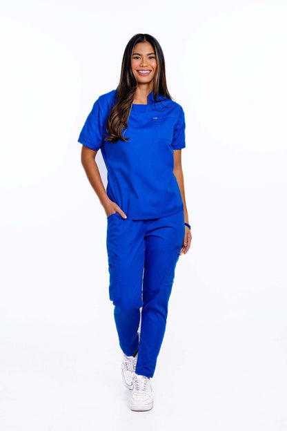 Royal Blue Scrub Top