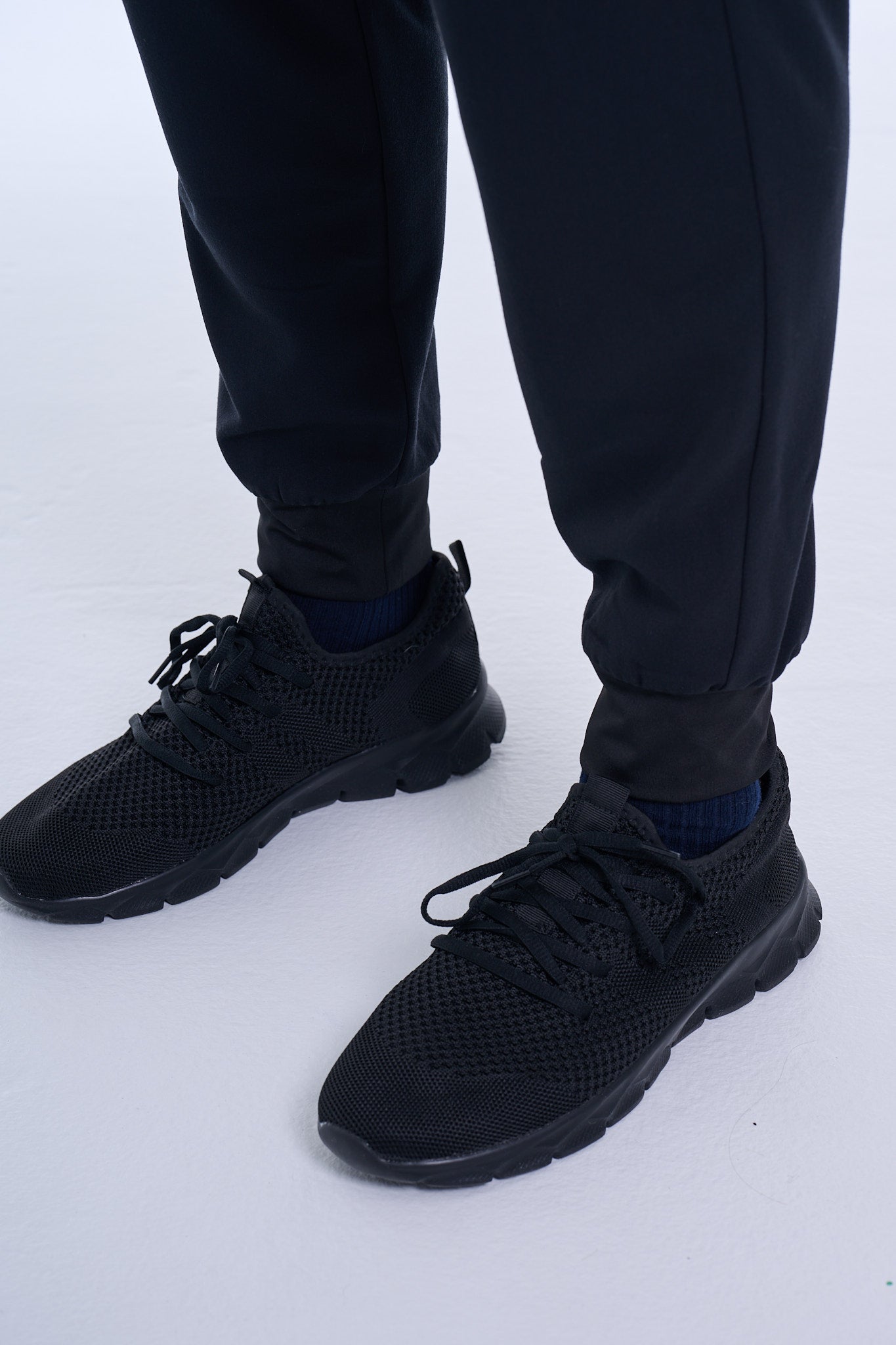 Men's Jet Black / Olive Jogger Scrub Pants