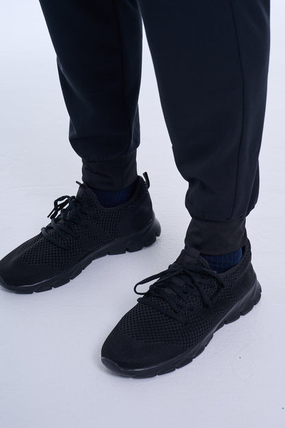 Men's Jet Black / Olive Jogger Scrub Pants