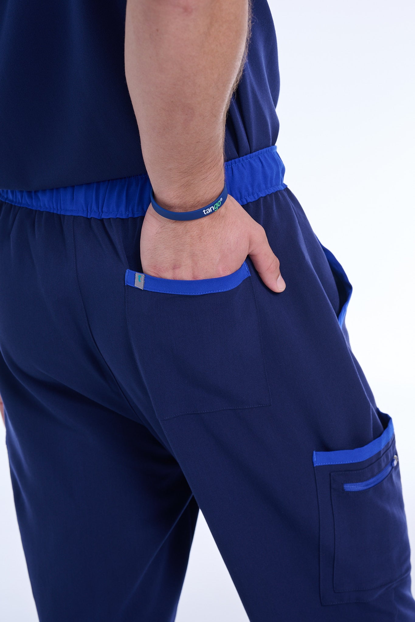 Men's Navy / Royal Blue Jogger Scrub Pants