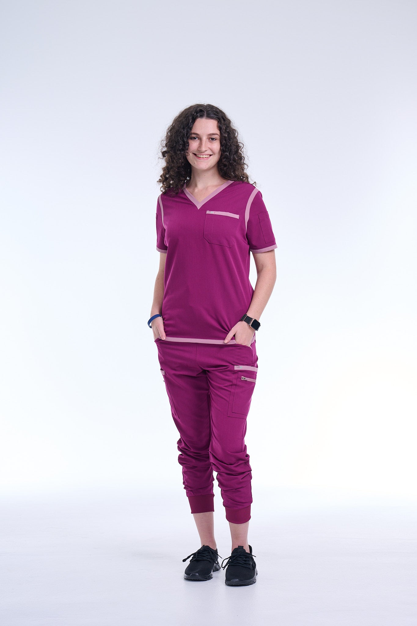 Women's Raspberry Pink / Mauve Jogger Scrub Pants