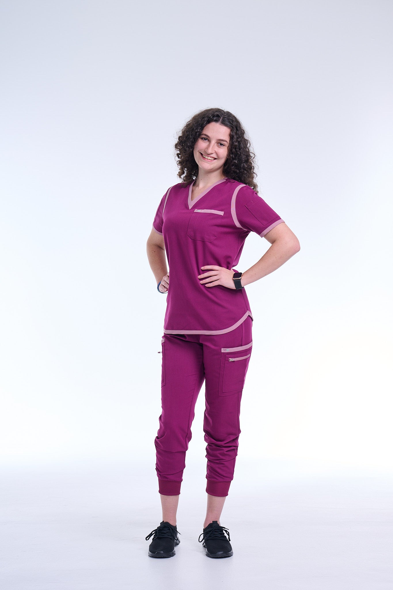 Women's Raspberry Pink / Mauve Jogger Scrub Pants