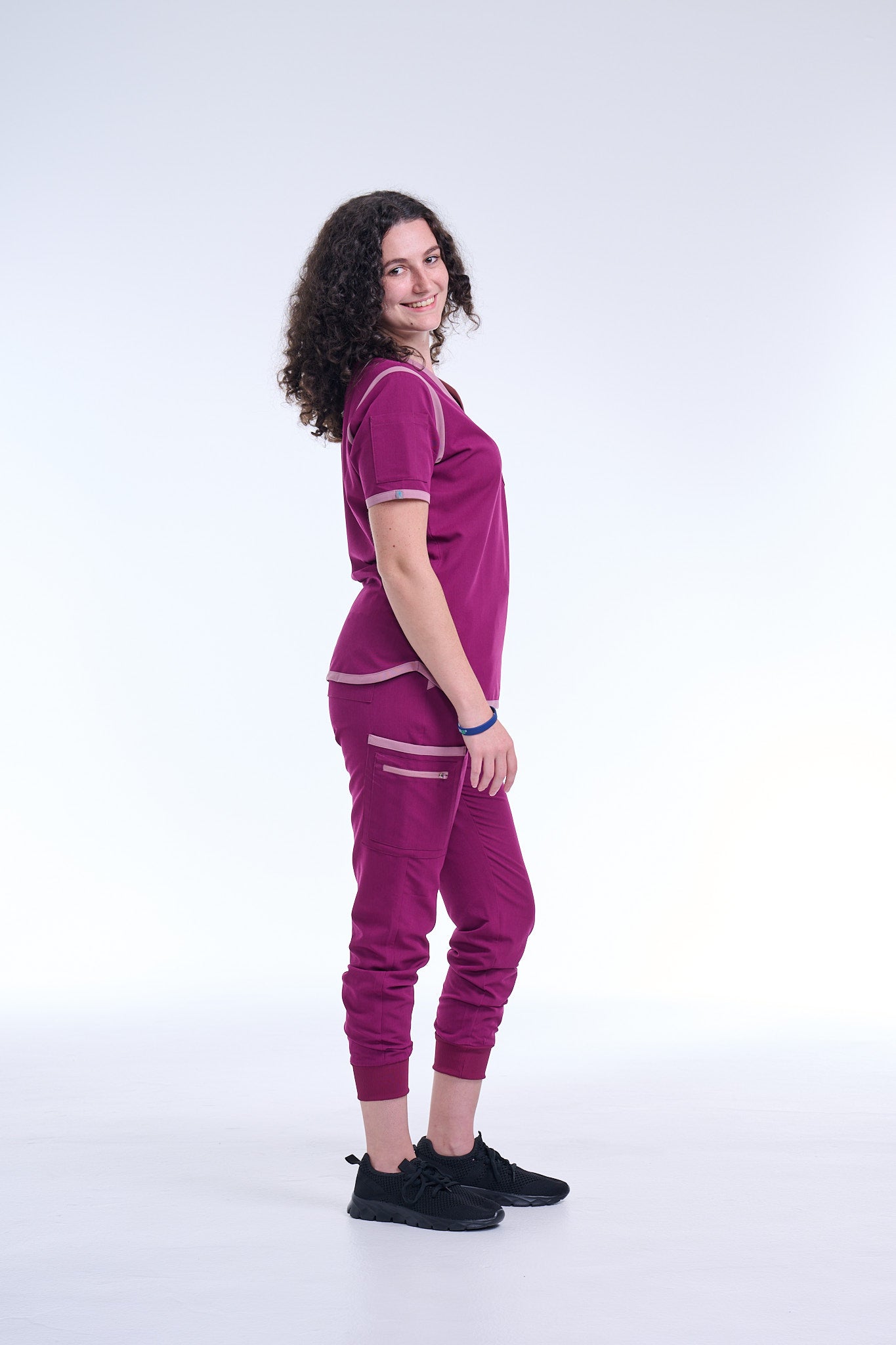 Women's Raspberry Pink / Mauve Jogger Scrub Pants
