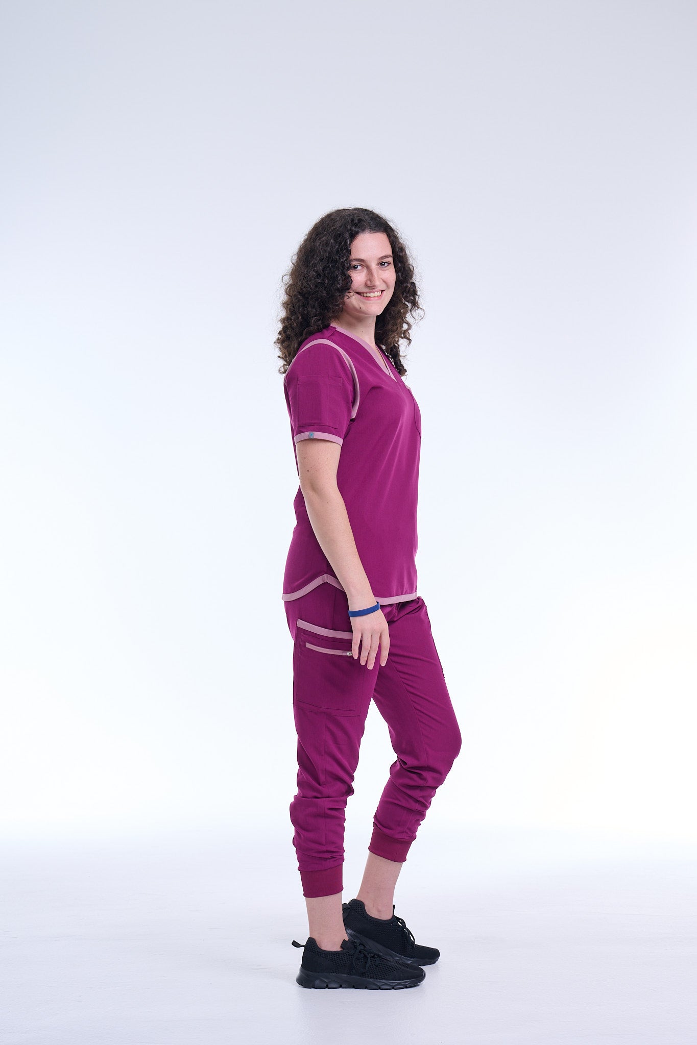 Women's Raspberry Pink / Mauve Jogger Scrub Pants