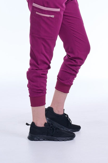 Women's Raspberry Pink / Mauve Jogger Scrub Pants