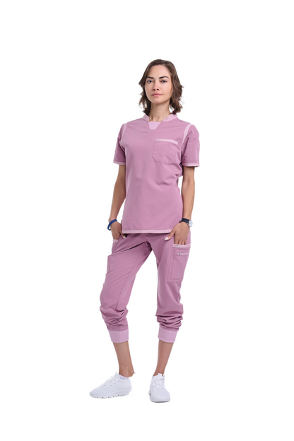 Women's Mauve / Light Mauve Jogger Scrub Pants