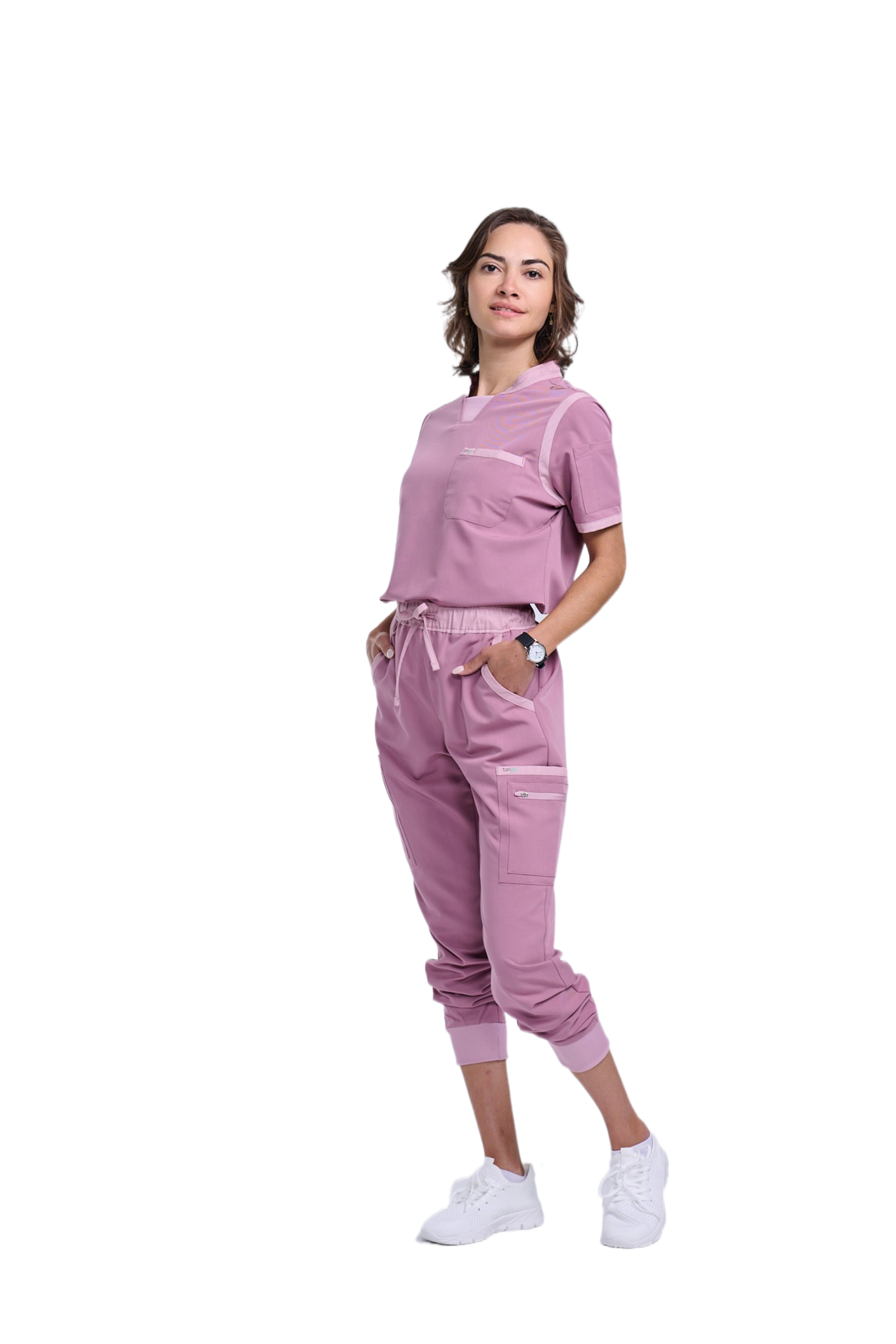 Women's Mauve / Light Mauve Jogger Scrub Pants