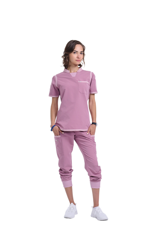 Women's Mauve / Light Mauve Jogger Scrub Pants