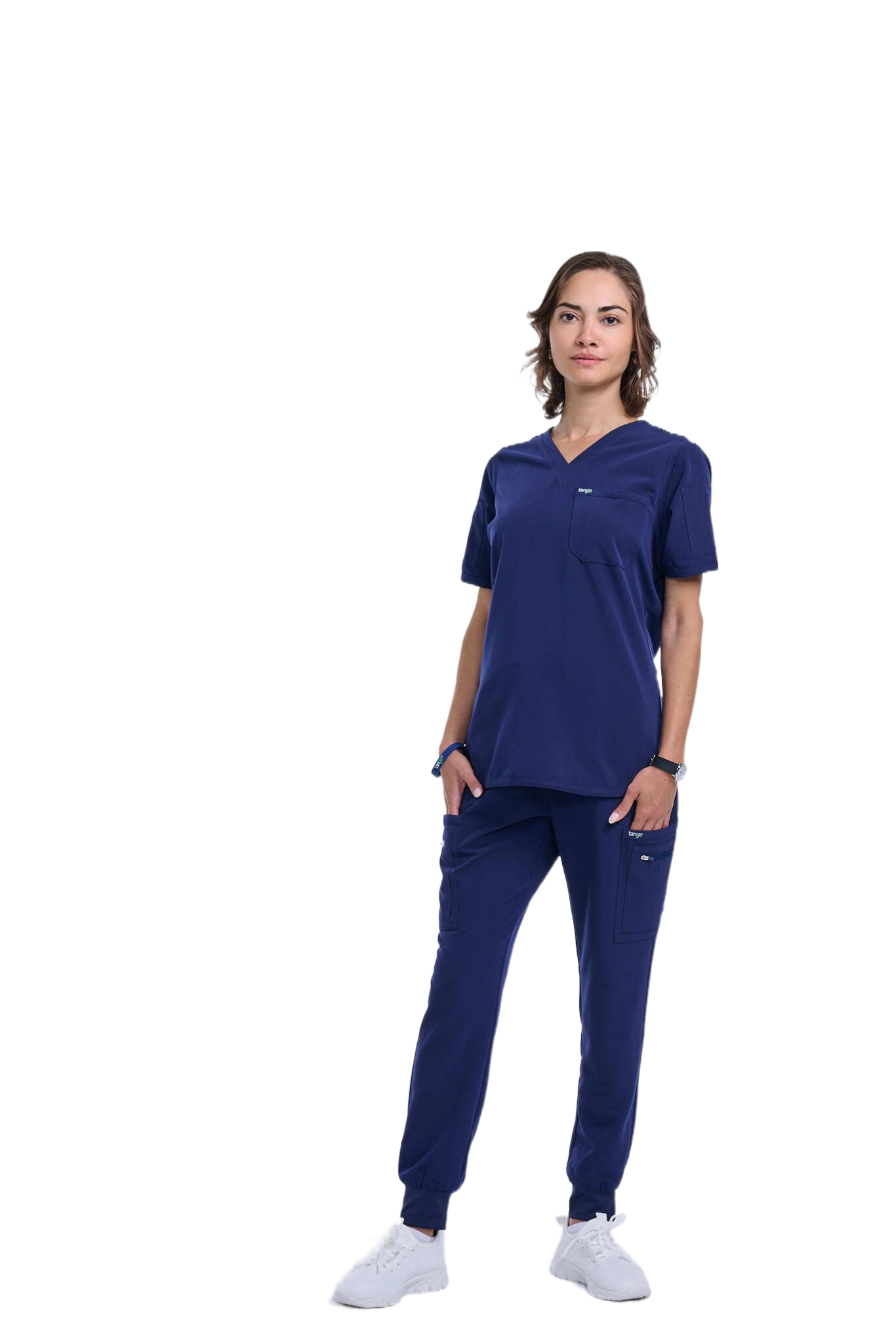 Women's Navy Blue Jogger Scrub Pants