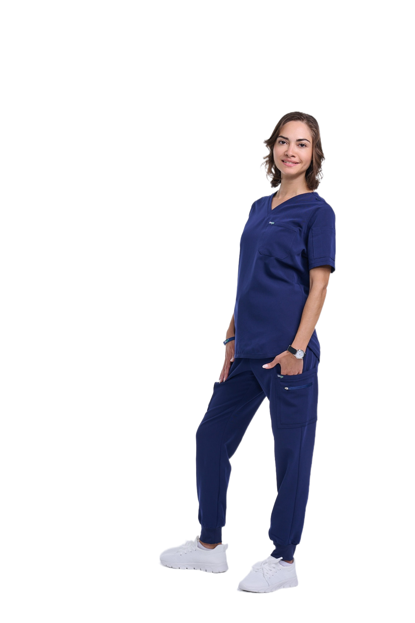Women's Navy Blue Jogger Scrub Pants