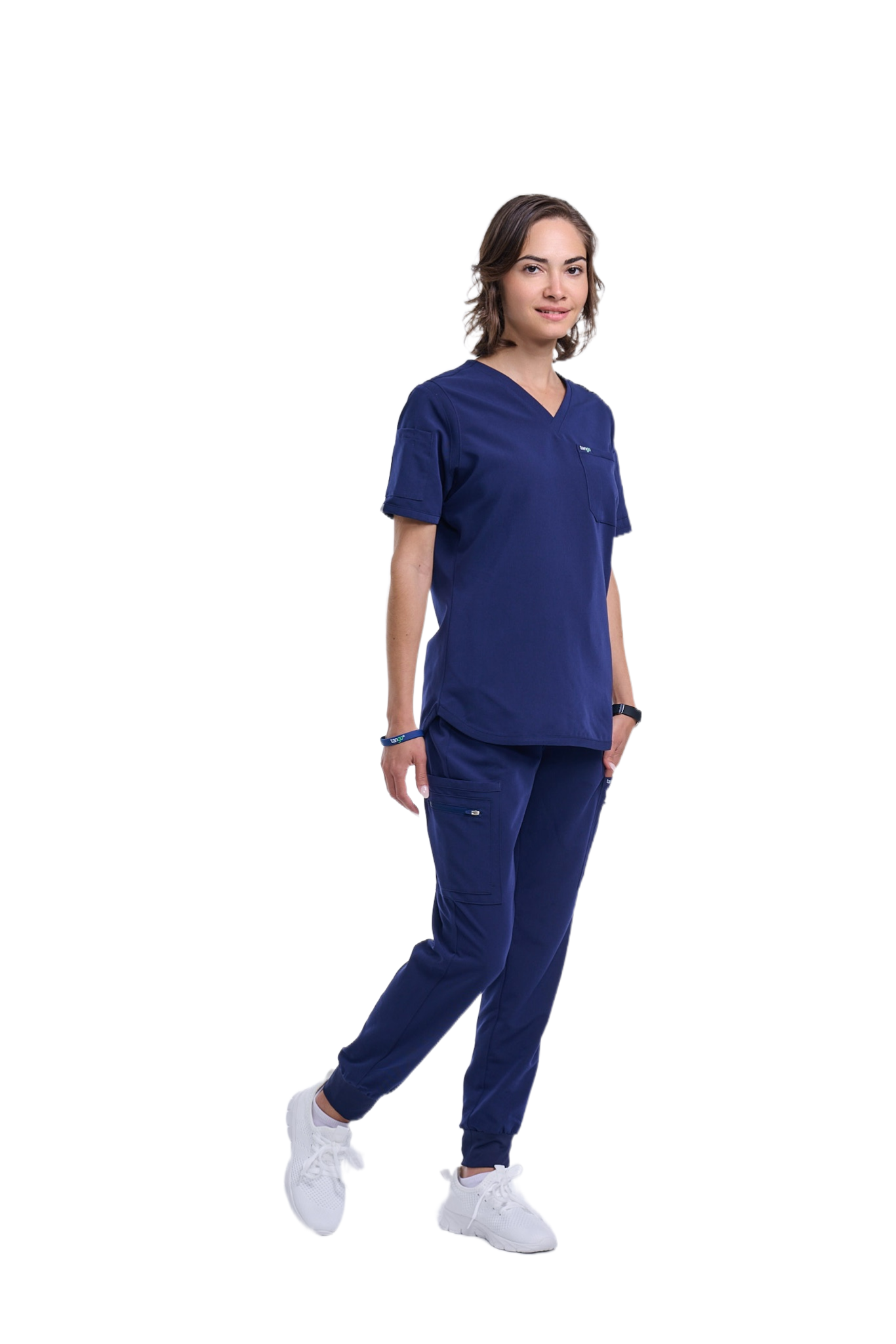 Women's Navy Blue Jogger Scrub Pants