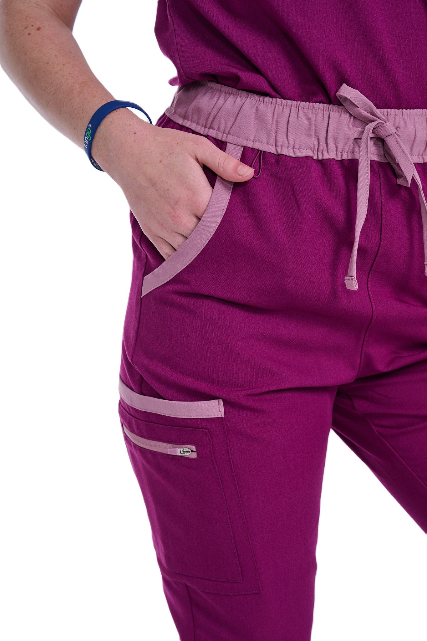 Women's Raspberry Pink / Mauve Jogger Scrub Pants