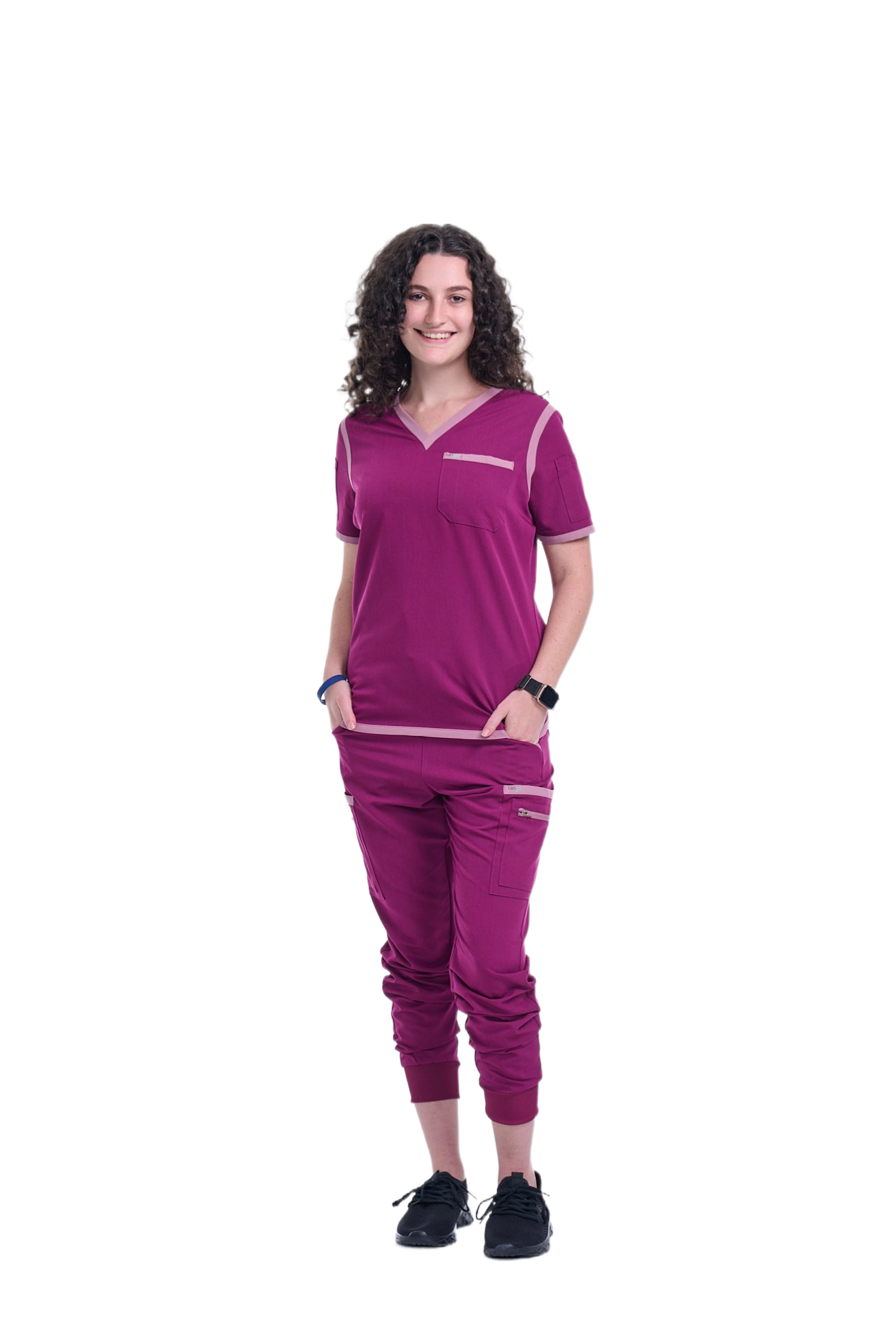 Women's Raspberry Pink / Mauve Jogger Scrub Pants