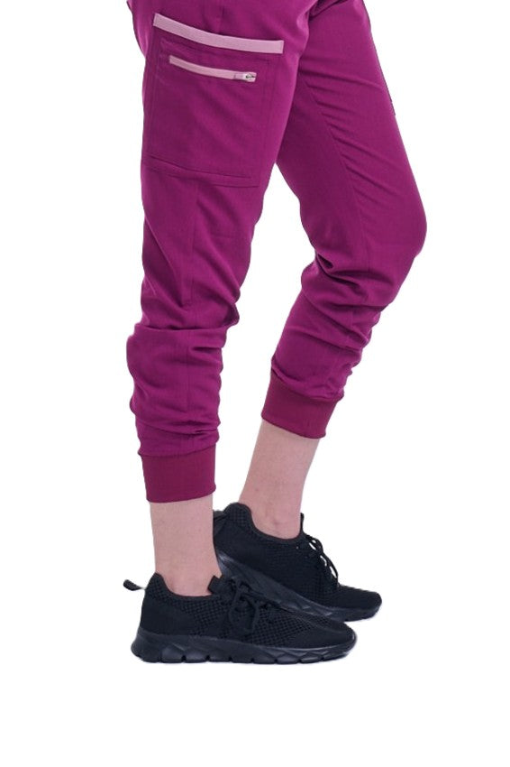 Women's Raspberry Pink / Mauve Jogger Scrub Pants
