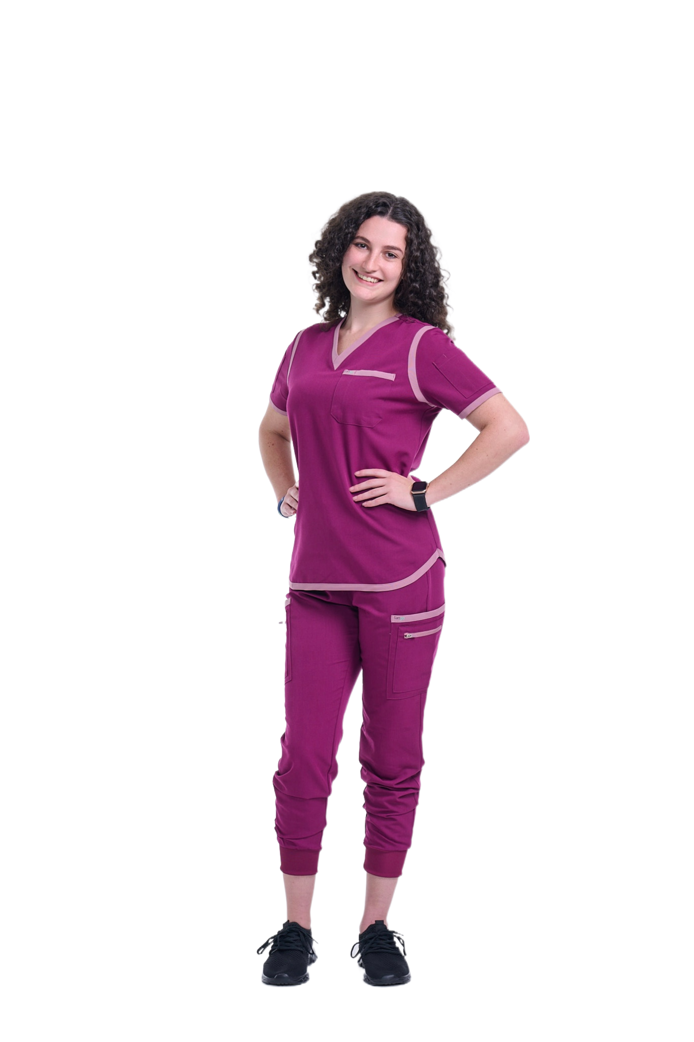 Women's Raspberry Pink / Mauve Jogger Scrub Pants