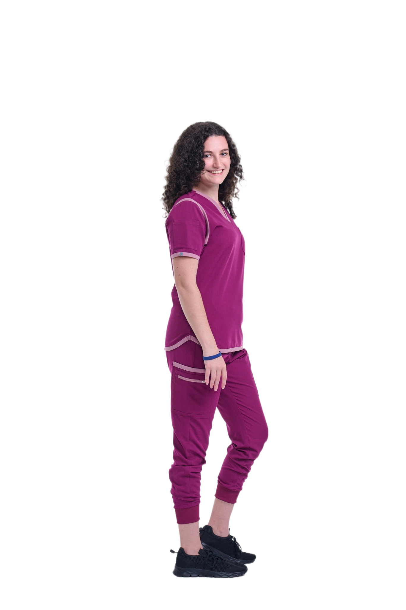 Women's Raspberry Pink / Mauve Jogger Scrub Pants