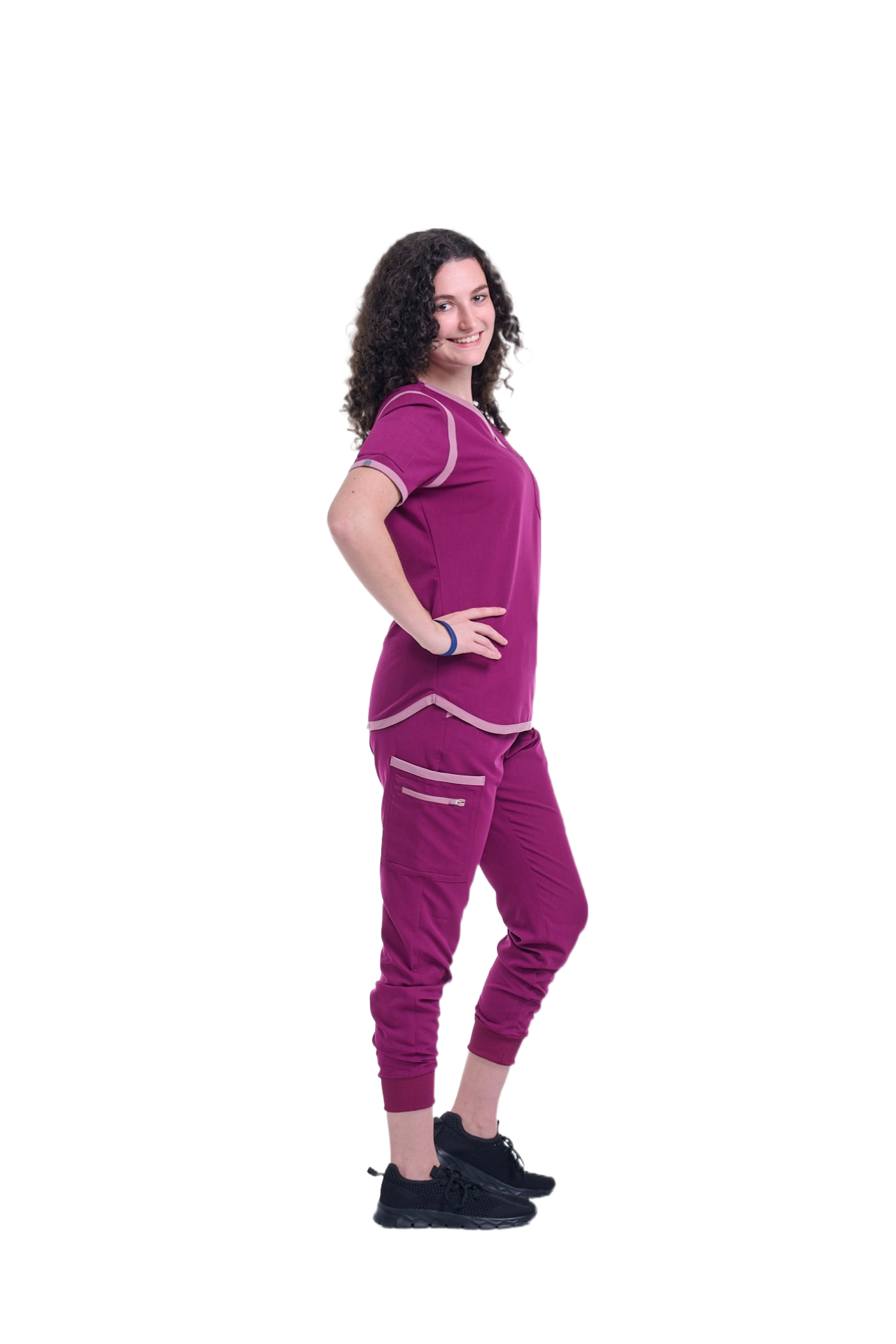 Women's Raspberry Pink / Mauve Jogger Scrub Pants
