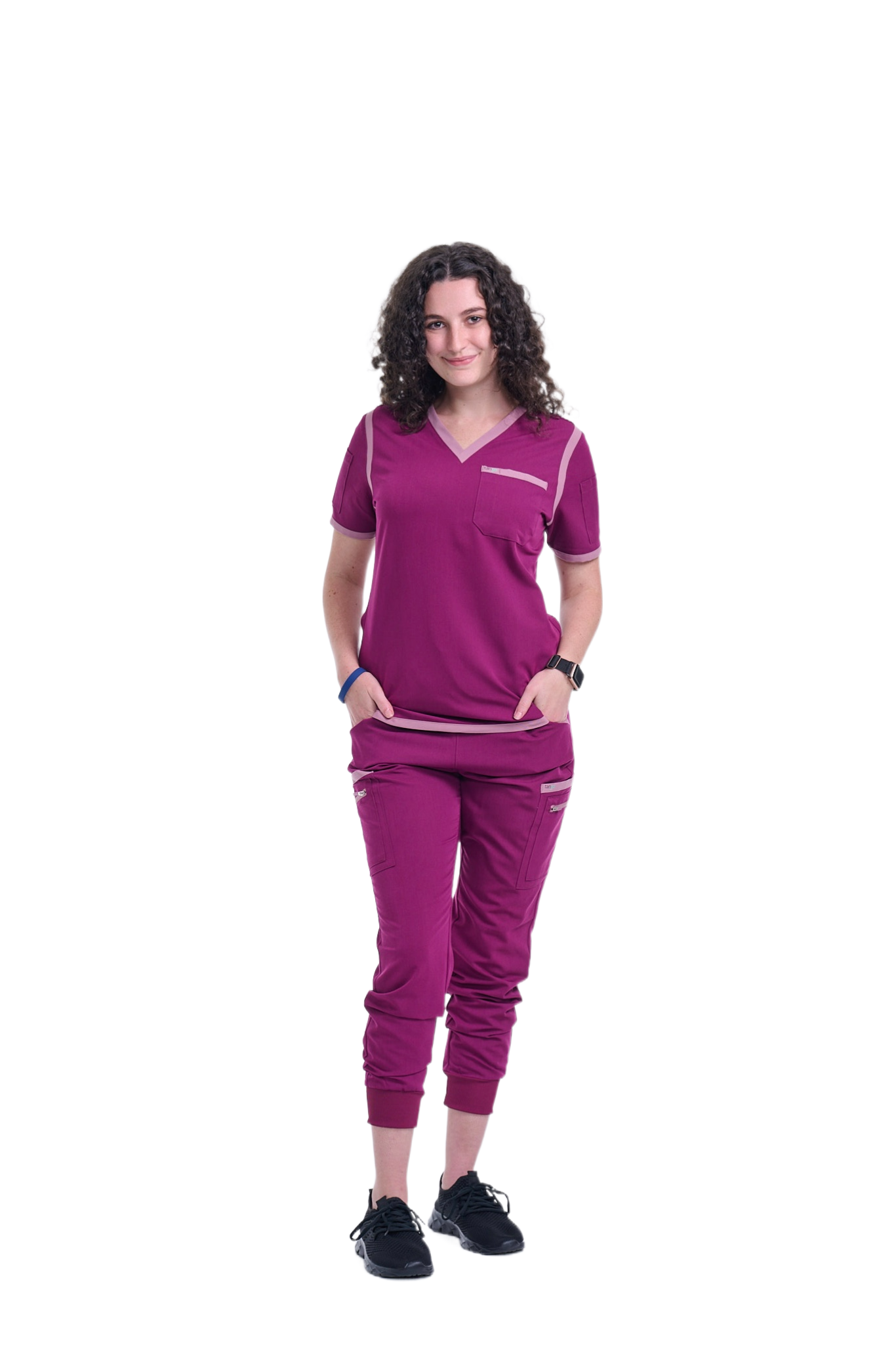 Women's Raspberry Pink / Mauve Jogger Scrub Pants