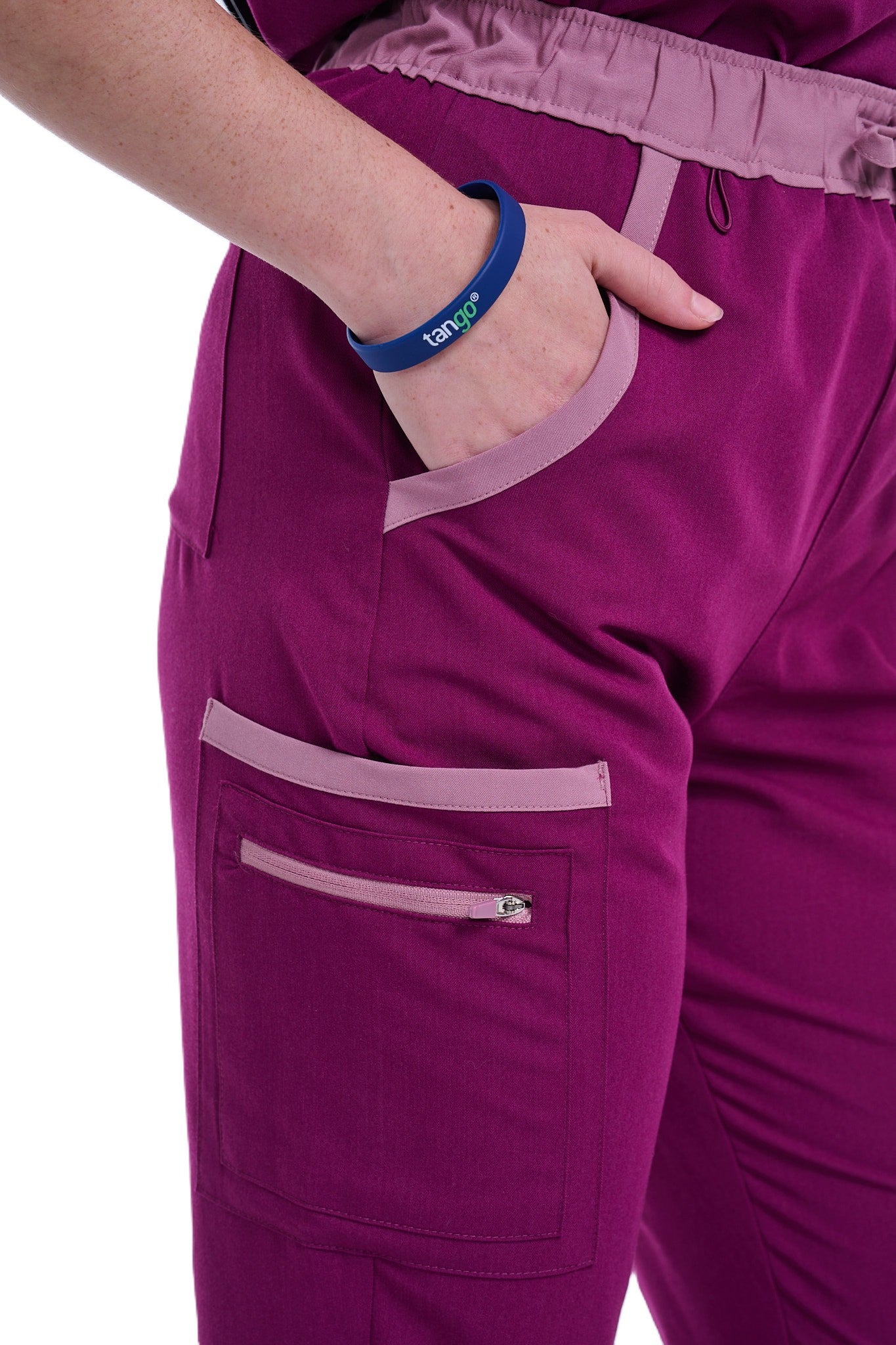 Women's Raspberry Pink / Mauve Straight Leg Scrub Pants